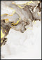 Poster in vero oro con vernice marrone beige